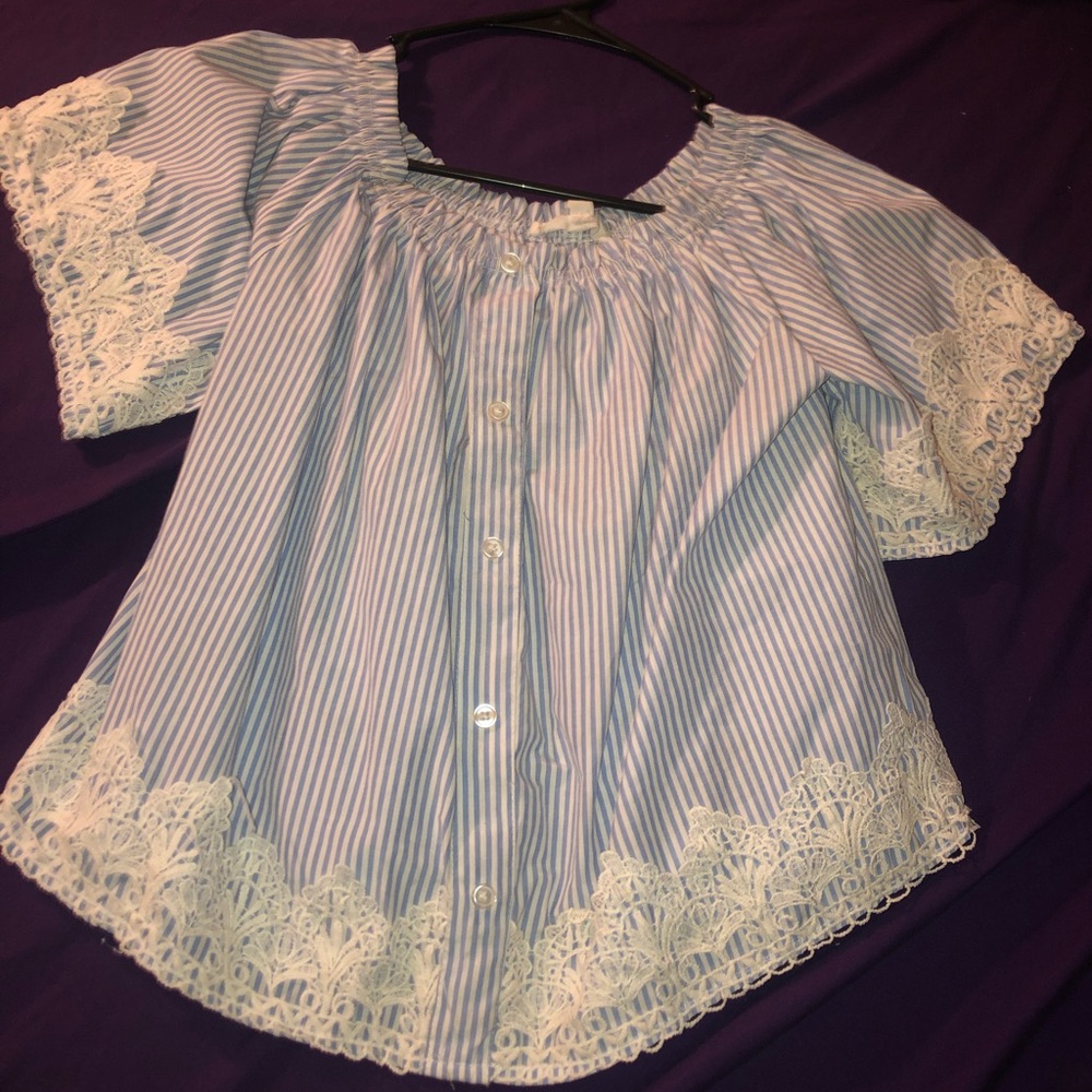 Off the shoulder shirt